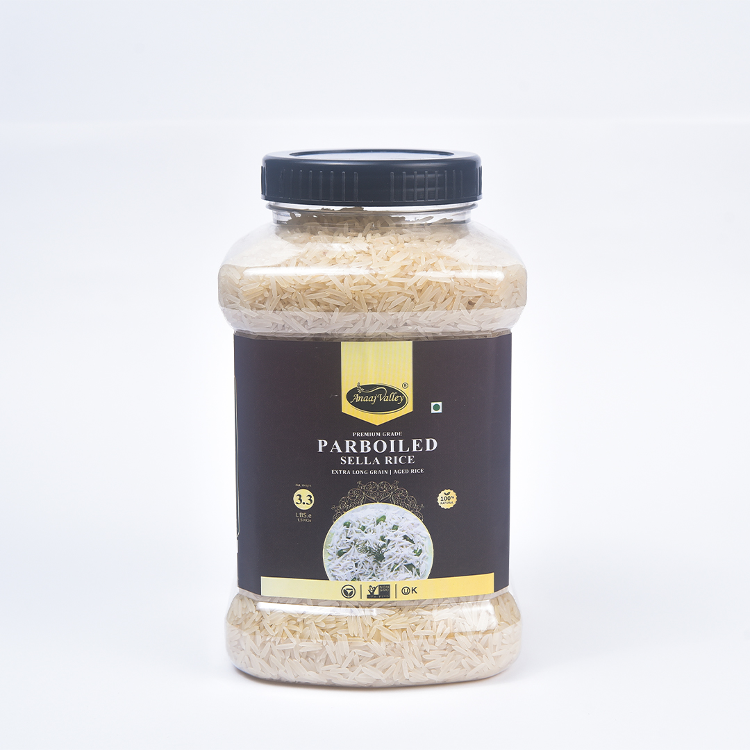 Anaaj Valley™ Sella Rice (3.3 lbs x 6 Jars)